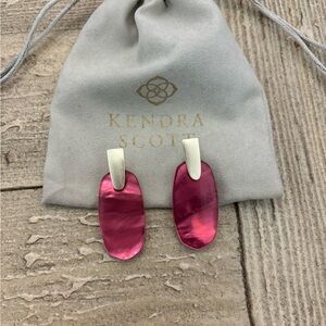 Kendra Scott Pink and Gold Earrings